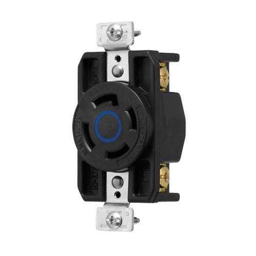 RECEPTACULO SENCILLO MEDIA VUELTA 30 AMP 250VCA 