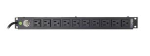TOMACORRIENTE HORIZONTAL PDU DE 10 CONTACTOS PARA RACK