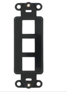 INSERTO DE 3 PUERTOS KEYSTONE PARA PLACA LEVITON