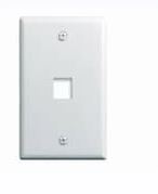 PLACA DE PARED KEYSTONE DE 1 PUERTO