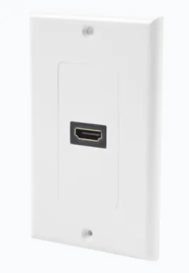 PLACA DE PARED 1 PUERTO HDMI HEMBRA A HEMBRA  