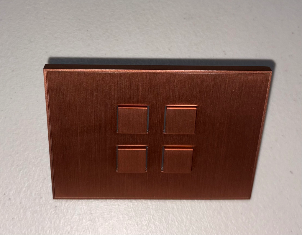 BOTONERA DE 4 BOTONES AMERICANA COPPER