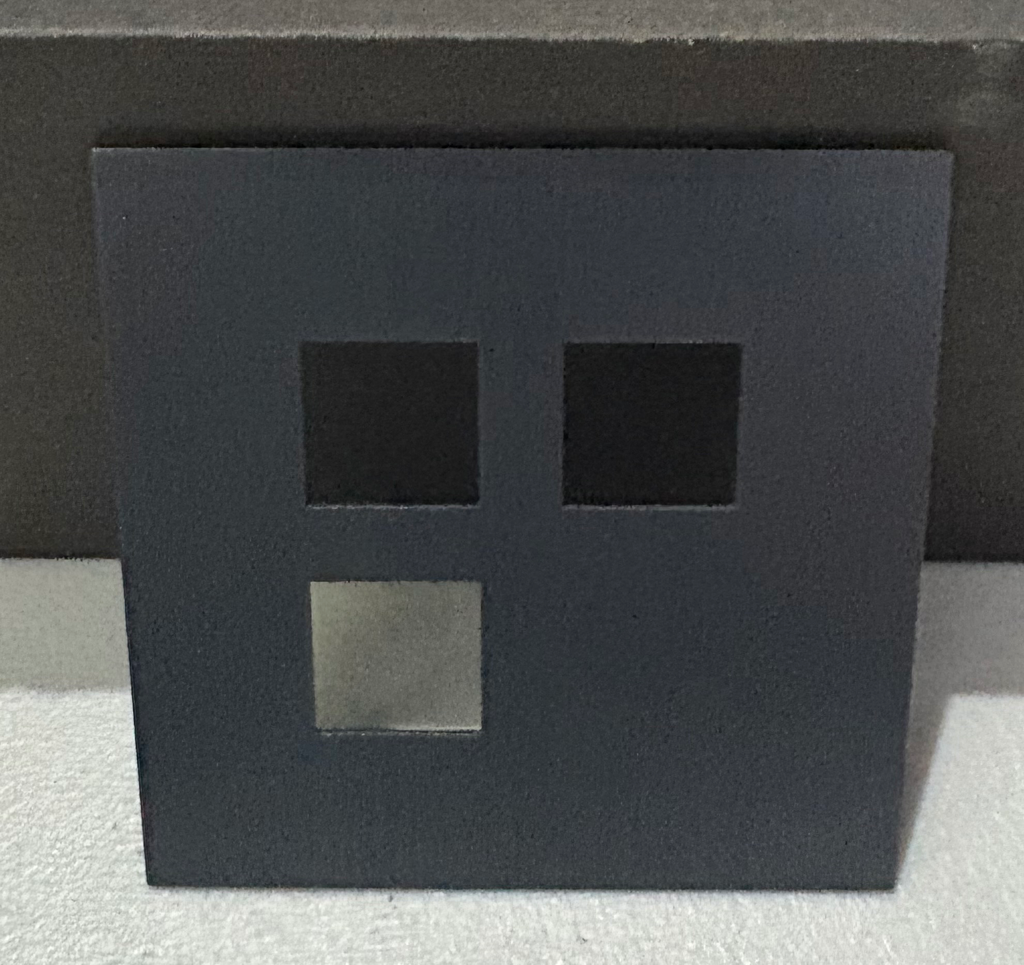 COVERPLATE DE 3 ESPACIOS GUNPOWDER BLACK