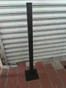 POSTE RECTO DE 2x2 DE 1MTRO CON BASE 20x20CM 