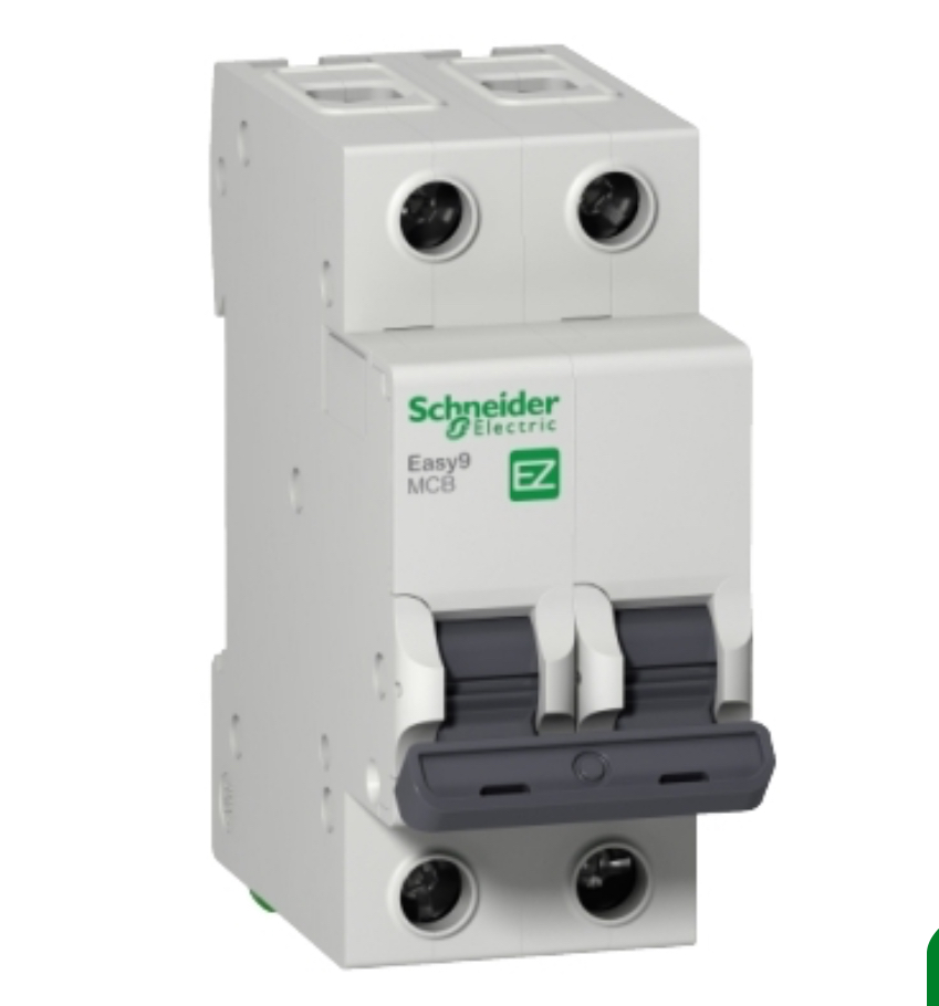INTERRUPTOR TERMOMAGNETICO RIEL DIN 2 POLOS 20A BLANCO