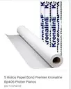 ROLLO DE PAPEL BOND PARA PLOTTER  0.61 X 50 MT DE 80 GRAMOS
