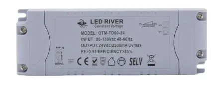 DRIVER DE LED ATENUABLE TRIAC 20W AC 24V DC PARA LUMINARIAS