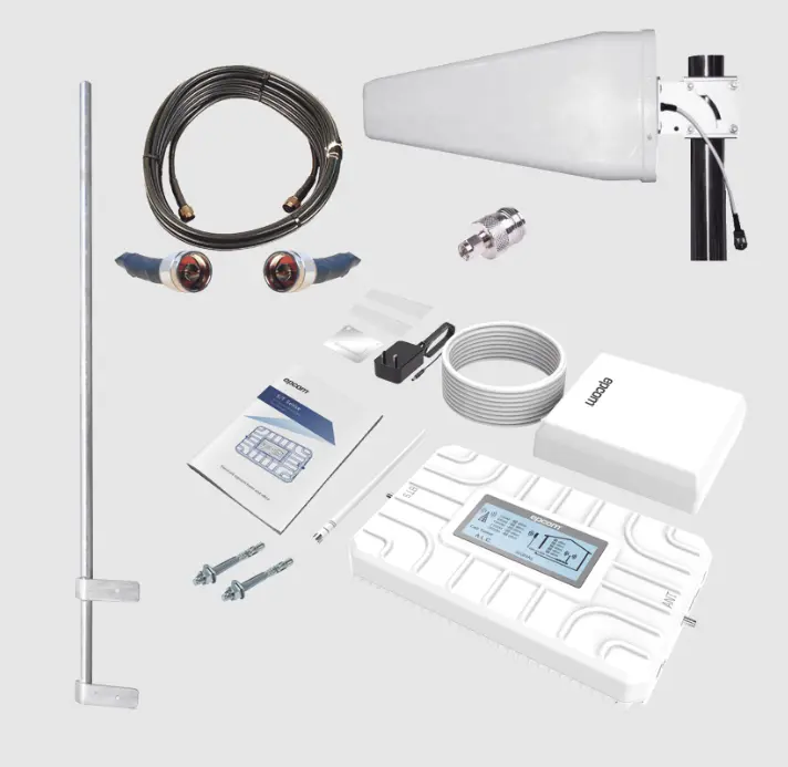 KIT AMPLIFICADOR DE SEÑAL CELULAR 4G LTE MULTICARRIER